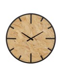 Wanduhr Schwarz natürlich PVC Eisen Holz MDF 60 x 4,5 x 60 cm | Tienda24 Tienda24.eu