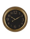 Wanduhr Schwarz Gold PVC Kristall Eisen Holz MDF 47 x 5,5 x 47 cm | Tienda24 Tienda24.eu