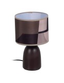 Lampe de bureau Marron Céramique 60 W 220-240 V 18 x 18 x 29,5 cm | Tienda24 Tienda24.eu