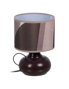 Lampada da tavolo Marrone Ferro 60 W 220-240 V 18 x 18 x 26,5 cm da BigBuy Home, Lampade da tavolo e abat-jour - Ref: S880444...