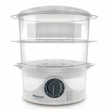 Electric Steam Cooker Taurus SALUTECOOK White 800 W by Taurus, Electric Steamers - Ref: S7600322, Price: 42,12 €, Discount: %