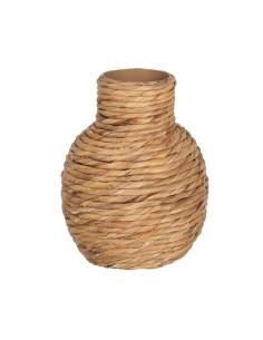 Vase DKD Home Decor Marron Naturel 15 x 15 x 24 cm | Tienda24 Tienda24.eu