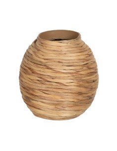 Vase DKD Home Decor 15 x 11 x 45 cm Beige Rose Fer (2 Unités) | Tienda24 Tienda24.eu