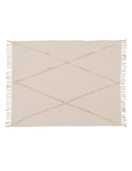 Coperta Beige 125 x 150 cm da BigBuy Home, Coperte e copriletti - Ref: S8804520, Precio: €17.67, Descuento: %