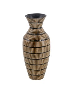 Vase Romimex Champagne Ceramic 11 x 25 x 10 cm | Tienda24 Tienda24.eu