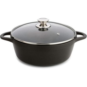 Casserole with lid Valira BLACK IND 24CM Ø 24 cm Black Aluminium by Valira, Casserole pans - Ref: S7602017, Price: 63,60 €, D...