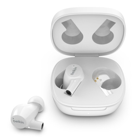 Bluetooth Headset with Microphone Belkin AUC004BTWH White IPX5 | Tienda24 - Global Online Shop Tienda24.eu