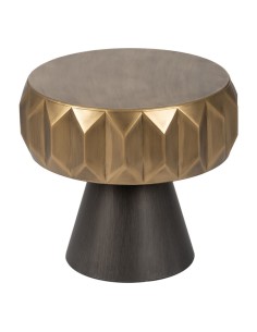 Mesa de apoio PAUL Preto Bege Ferro 58 x 58 x 60 cm | Tienda24 Tienda24.eu