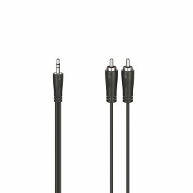 Audio Jack to 2 RCA Cable Hama 00205110 Black 1,5 m by Hama, Cables - Ref: S7603099, Price: 5,69 €, Discount: %