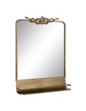 Wall mirror Golden Crystal Iron 62 x 16 x 65 cm | Tienda24 Tienda24.eu