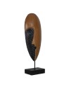 Figura Decorativa Castanho Máscara 18 x 11 x 54 cm | Tienda24 Tienda24.eu