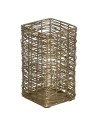 Vase Gold 12,5 x 12,5 x 20 cm | Tienda24 Tienda24.eu