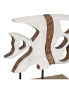 Sculpture Fish White Beige 45,5 x 9 x 32,5 cm | Tienda24 Tienda24.eu