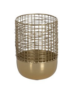 Vaso Dorato Ferro 14 x 14 x 20 cm da BigBuy Home, Vasi - Ref: S8804797, Precio: €27.38, Descuento: %