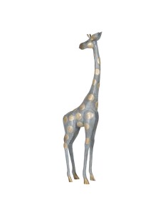 Statua Decorativa Grigio Dorato Giraffa 27 x 12 x 100 cm da BigBuy Home, Soprammobili - Ref: S8804802, Precio: 74,57 €, Descu...