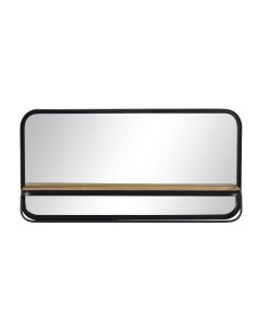 Wall mirror 60 x 2,5 x 90 cm Black Metal Iron | Tienda24 Tienda24.eu