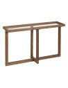 Console Natural Tempered Glass Fir wood 120 x 33 x 75 cm | Tienda24 Tienda24.eu