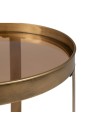 Small Side Table Copper Golden Crystal Iron 50 x 50 x 47,5 cm | Tienda24 Tienda24.eu