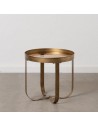 Small Side Table Copper Golden Crystal Iron 50 x 50 x 47,5 cm | Tienda24 Tienda24.eu