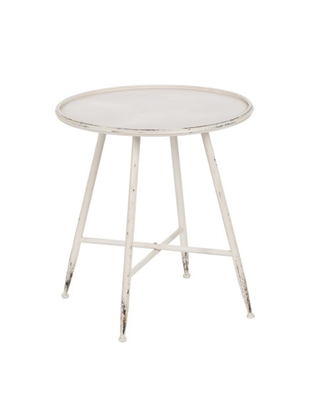 Table d'appoint Crème Fer 56 x 56 x 60 cm | Tienda24 Tienda24.eu