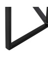 Mesa auxiliar Negro Natural Cristal Hierro 45 x 45 x 50 cm | Tienda24 Tienda24.eu