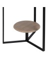 Side table Black Natural Crystal Iron 45 x 45 x 50 cm | Tienda24 Tienda24.eu