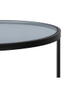 Side table Black Natural Crystal Iron 45 x 45 x 50 cm | Tienda24 Tienda24.eu