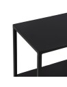 Console Black Natural Iron MDF Wood 122,5 x 22,5 x 75 cm | Tienda24 Tienda24.eu