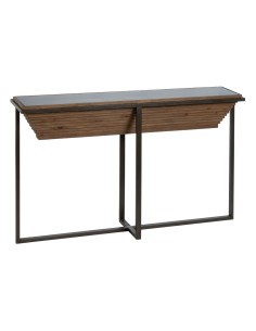 Ensemble de tables Romimex Blanc Naturel Bois Marbre Bois d'hévéa Bois MDF 2 Pièces | Tienda24 Tienda24.eu