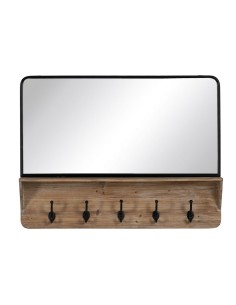 Wall mirror Home ESPRIT Beige Window Scandi 90 x 2 x 90 cm | Tienda24 Tienda24.eu