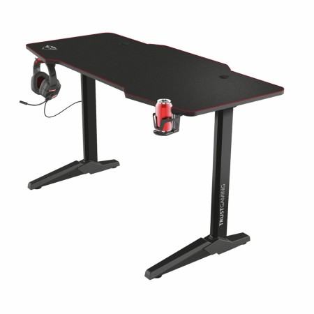 Schreibtisch Trust GXT 1175 Imperius XL Gaming Schwarz Schwarz/Rot Stahl 140 x 66 cm von Trust, Schreibtische und Computertis...