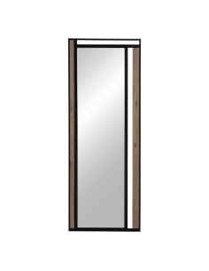 Wall mirror Home ESPRIT Black Golden Wood Aged finish 65 x 5 x 65 cm | Tienda24 Tienda24.eu