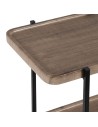 Console Noir Naturel Fer Bois MDF 120 x 30 x 70 cm | Tienda24 Tienda24.eu