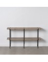 Console Noir Naturel Fer Bois MDF 120 x 30 x 70 cm | Tienda24 Tienda24.eu