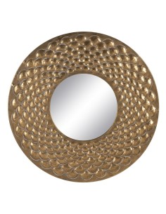 Wall mirror Home ESPRIT White Crystal Mango wood Indian Man Stripped 150 x 5 x 242 cm | Tienda24 Tienda24.eu