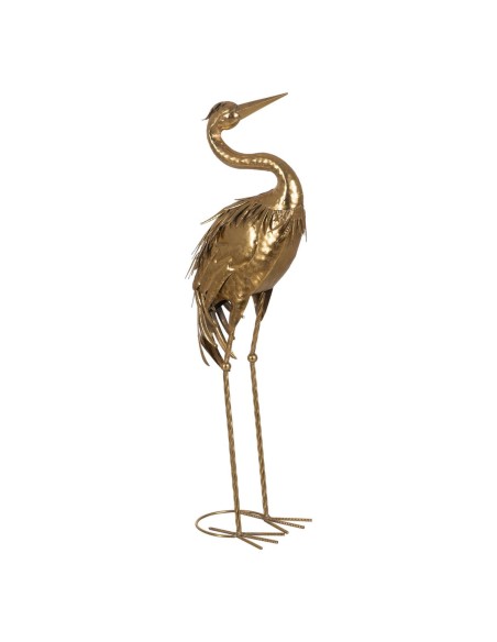 Figura Decorativa Dorado Garza 24 x 19 x 87 cm | Tienda24 Tienda24.eu