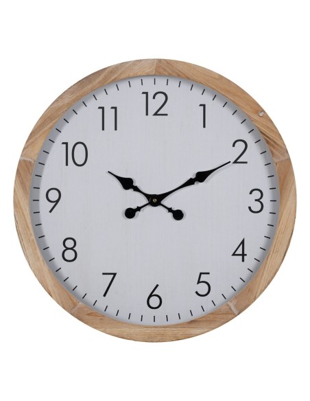 Orologio da Parete Bianco Legno 60 x 60 x 6,5 cm da BigBuy Home, Orologi da parete - Ref: S8805116, Precio: €60.10, Descuento: %