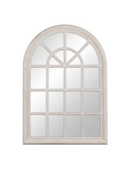 Wall mirror White Crystal Paolownia wood Window 73,7 x 3,6 x 104 cm | Tienda24 Tienda24.eu