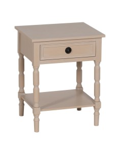 Table de Nuit MARIGNI Noir Naturel Fer Bois de frêne Bois MDF 51,5 x 42 x 56,5 cm | Tienda24 Tienda24.eu