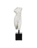 Sculpture Bust White Black 14 x 11 x 43 cm | Tienda24 Tienda24.eu