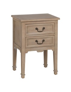 Nightstand Alexandra House Living White Cream 26 x 60 x 31 cm | Tienda24 Tienda24.eu