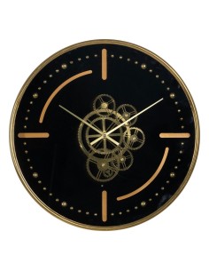 Wall Clock DKD Home Decor Black Copper Silver Aluminium Plastic Modern 30 x 4 x 30 cm (2 Units) | Tienda24 Tienda24.eu