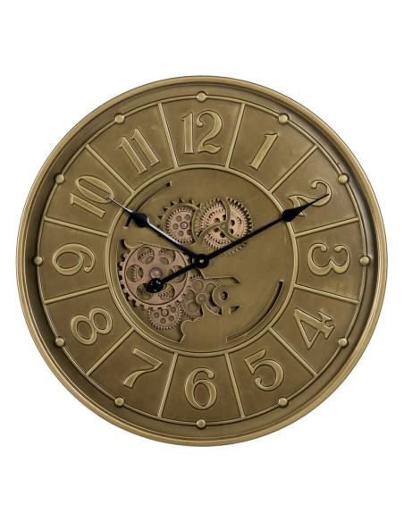 Orologio da Parete Dorato Ferro 60 x 8 x 60 cm da BigBuy Home, Orologi da parete - Ref: S8805205, Precio: 91,83 €, Descuento: %