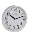 Reloj de Pared Blanco Madera Cristal 22 x 22 x 4,5 cm | Tienda24 Tienda24.eu