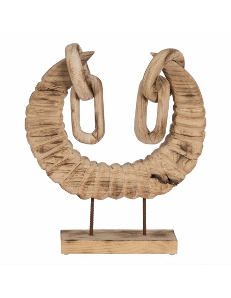 Figurine Décorative Naturel Cornes 50 x 12 x 42 cm | Tienda24 Tienda24.eu