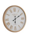 Wall Clock White Natural Iron 60 x 60 x 6 cm | Tienda24 Tienda24.eu