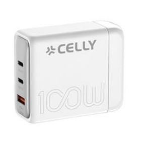 Wall Charger Celly PS3GAN100WWH White 100 W by Celly, Chargers - Ref: S77101938, Price: 48,05 €, Discount: %