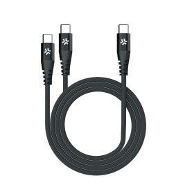 Câble USB-C Celly USBC2USBCBK Noir 1,3 m de Celly, Câbles USB - Réf : S77102869, Prix : 18,74 €, Remise : %