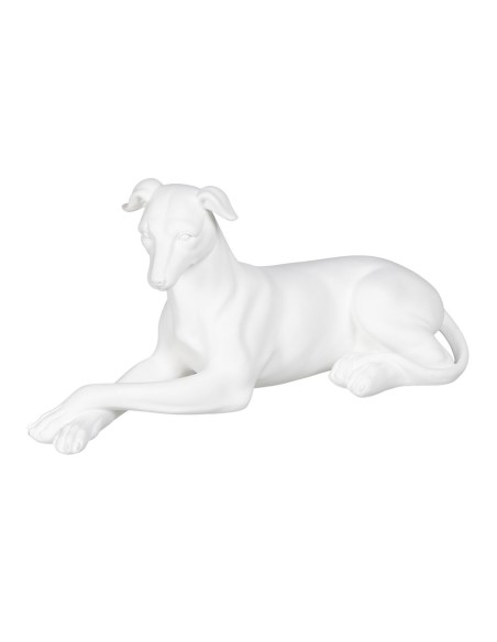 Figura Decorativa Branco Cão 18 x 12,5 x 37 cm | Tienda24 Tienda24.eu