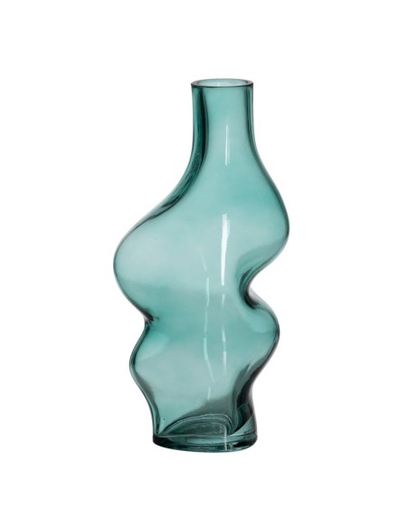 Vase Green Crystal 12,5 x 10 x 25 cm | Tienda24 Tienda24.eu